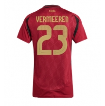 België Arthur Vermeeren #23 Thuis tenue Dames EK 2024 Korte Mouwen