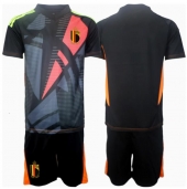 België Keeper Thuis tenue Kids EK 2024 Korte Mouwen (+ broek)