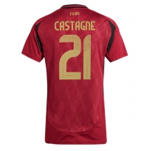 België Timothy Castagne #21 Thuis tenue Dames EK 2024 Korte Mouwen