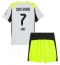 Borussia Dortmund Jobe Bellingham #7 Uit tenue Kids 2025-26 Korte Mouwen (+ broek)