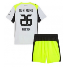Borussia Dortmund Julian Ryerson #26 Uit tenue Kids 2025-26 Korte Mouwen (+ broek)