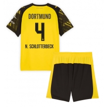 Borussia Dortmund Nico Schlotterbeck #4 Thuis tenue Kids 2025-26 Korte Mouwen (+ broek)