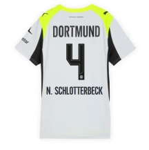 Borussia Dortmund Nico Schlotterbeck #4 Uit tenue Dames 2025-26 Korte Mouwen