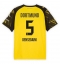 Borussia Dortmund Ramy Bensebaini #5 Thuis tenue 2025-26 Korte Mouwen