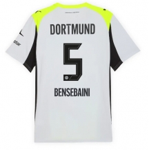 Borussia Dortmund Ramy Bensebaini #5 Uit tenue 2025-26 Korte Mouwen