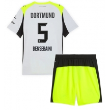 Borussia Dortmund Ramy Bensebaini #5 Uit tenue Kids 2025-26 Korte Mouwen (+ broek)