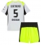 Borussia Dortmund Ramy Bensebaini #5 Uit tenue Kids 2025-26 Korte Mouwen (+ broek)