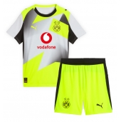 Borussia Dortmund Uit tenue Kids 2025-26 Korte Mouwen (+ broek)