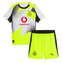 Borussia Dortmund Uit tenue Kids 2025-26 Korte Mouwen (+ broek)
