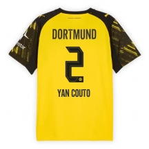 Borussia Dortmund Yan Couto #2 Thuis tenue 2025-26 Korte Mouwen