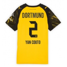 Borussia Dortmund Yan Couto #2 Thuis tenue Dames 2025-26 Korte Mouwen