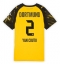 Borussia Dortmund Yan Couto #2 Thuis tenue Dames 2025-26 Korte Mouwen