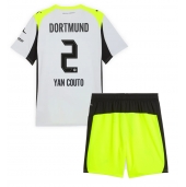 Borussia Dortmund Yan Couto #2 Uit tenue Kids 2025-26 Korte Mouwen (+ broek)