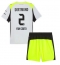 Borussia Dortmund Yan Couto #2 Uit tenue Kids 2025-26 Korte Mouwen (+ broek)