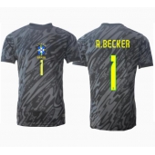 Brazilië Alisson Becker #1 Keeper Uit tenue Copa America 2024 Korte Mouwen