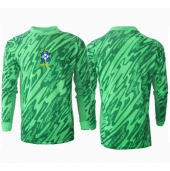 Brazilië Keeper Thuis tenue Copa America 2024 Lange Mouwen