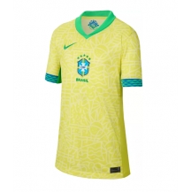 Brazilië Thuis tenue Dames Copa America 2024 Korte Mouwen