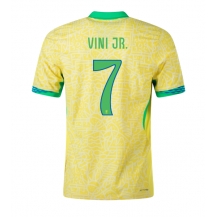 Brazilië Vinicius Junior #7 Thuis tenue Copa America 2024 Korte Mouwen