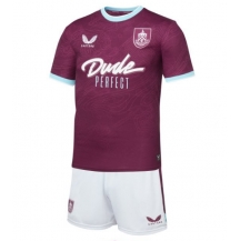 Burnley Thuis tenue Kids 2025-26 Korte Mouwen (+ broek)