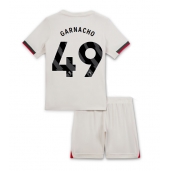 Chelsea Alejandro Garnacho #49 Uit tenue Kids 2025-26 Korte Mouwen (+ broek)