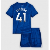 Chelsea Estevao Willian #41 Thuis tenue Kids 2025-26 Korte Mouwen (+ broek)