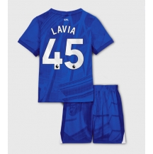 Chelsea Romeo Lavia #45 Thuis tenue Kids 2025-26 Korte Mouwen (+ broek)