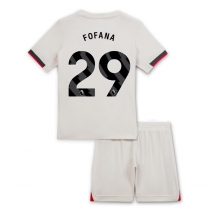 Chelsea Wesley Fofana #29 Uit tenue Kids 2025-26 Korte Mouwen (+ broek)