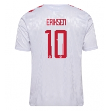 Denemarken Christian Eriksen #10 Uit tenue EK 2024 Korte Mouwen