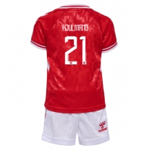 Denemarken Morten Hjulmand #21 Thuis tenue Kids EK 2024 Korte Mouwen (+ broek)