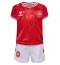 Denemarken Thuis tenue Kids EK 2024 Korte Mouwen (+ broek)