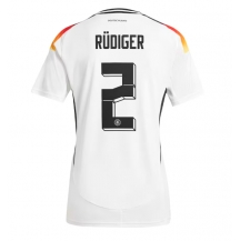 Duitsland Antonio Rudiger #2 Thuis tenue EK 2024 Korte Mouwen