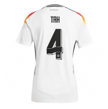 Duitsland Jonathan Tah #4 Thuis tenue Dames EK 2024 Korte Mouwen
