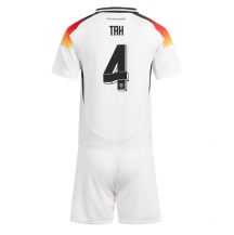 Duitsland Jonathan Tah #4 Thuis tenue Kids EK 2024 Korte Mouwen (+ broek)