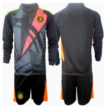 Duitsland Keeper Thuis tenue Kids EK 2024 Lange Mouwen (+ broek)