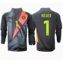 Duitsland Manuel Neuer #1 Keeper Thuis tenue EK 2024 Lange Mouwen