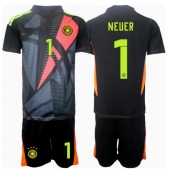 Duitsland Manuel Neuer #1 Keeper Thuis tenue Kids EK 2024 Korte Mouwen (+ broek)