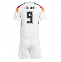 Duitsland Niclas Fullkrug #9 Thuis tenue Kids EK 2024 Korte Mouwen (+ broek)