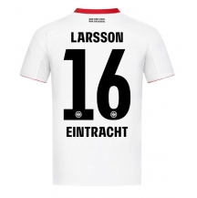 Eintracht Frankfurt Hugo Larsson #16 Uit tenue 2025-26 Korte Mouwen