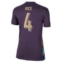 Engeland Declan Rice #4 Uit tenue Dames EK 2024 Korte Mouwen
