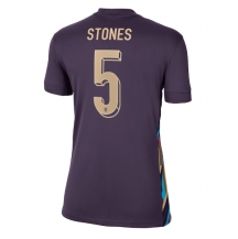 Engeland John Stones #5 Uit tenue Dames EK 2024 Korte Mouwen