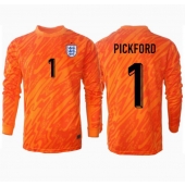 Engeland Jordan Pickford #1 Keeper Thuis tenue EK 2024 Lange Mouwen
