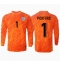 Engeland Jordan Pickford #1 Keeper Thuis tenue EK 2024 Lange Mouwen