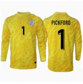 Engeland Jordan Pickford #1 Keeper Uit tenue EK 2024 Lange Mouwen