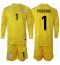 Engeland Jordan Pickford #1 Keeper Uit tenue Kids EK 2024 Lange Mouwen (+ broek)