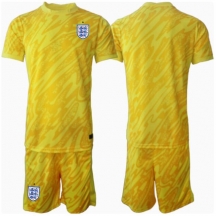 Engeland Keeper Uit tenue Kids EK 2024 Korte Mouwen (+ broek)
