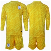 Engeland Keeper Uit tenue Kids EK 2024 Lange Mouwen (+ broek)