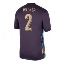 Engeland Kyle Walker #2 Uit tenue EK 2024 Korte Mouwen