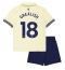 Everton Jack Grealish #18 Uit tenue Kids 2025-26 Korte Mouwen (+ broek)