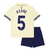 Everton Michael Keane #5 Uit tenue Kids 2025-26 Korte Mouwen (+ broek)