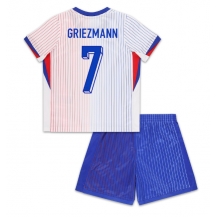Frankrijk Antoine Griezmann #7 Uit tenue Kids EK 2024 Korte Mouwen (+ broek)